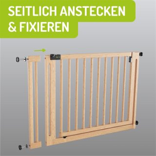 Verlängerungen 77 cm für Miko Holzschutzgitter – Holz-Erweiterungen naturbelassen (10–50 cm)