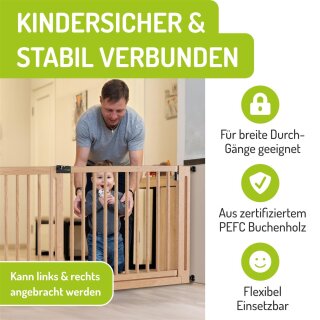Verlängerungen (77 cm) für Türschutzgitter Miko