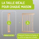 Extensions en bois pour barrière Miko – Rallonges naturelles 77 cm (10–50 cm)