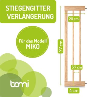 20 cm Verlängerung für Türschutzgitter Miko