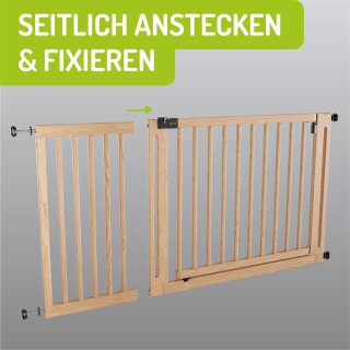 Verlängerungen 77 cm für Miko Holzschutzgitter – Holz-Erweiterungen naturbelassen (40 cm)