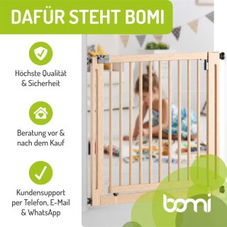 Verlängerungen 77 cm für Miko Holzschutzgitter – Holz-Erweiterungen naturbelassen (40 cm)