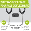 2 x Y-Spindeln / Y-Adapter für Treppengeländer – Kinderschutzgitter Befestigung ohne Bohren