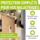 2 x Y-Spindeln / Y-Adapter für Treppengeländer – Kinderschutzgitter Befestigung ohne Bohren