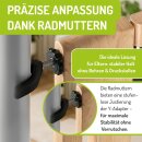 Y-Spindeln für Kinderschutzgitter | Metalladapter mit Anti-Rutsch | M8 & M10 | (2 Stück)