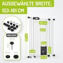 Haustierschutzgitter Merle | 153-161 cm | Extrahoch: 107...
