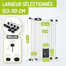 Haustierschutzgitter Merle | 153-161 cm | Extrahoch: 107 cm | mit Katzenklappe