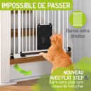 Absperrgitter Mira | 123-133 cm | Extrahoch: 107 cm | mit Katzenklappe