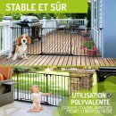 Absperrgitter Milo mit extrabreiter Tür bis 525 cm