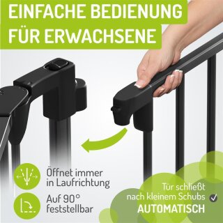 Absperrgitter Milo mit extrabreiter Tür bis 525 cm