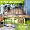 Absperrgitter Milo mit extrabreiter Tür bis 525 cm