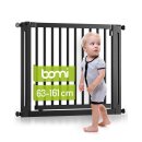 BOMI Miko Kinderschutzgitter Holz Schwarz 63–161 cm...