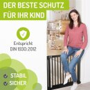 Kinderschutzgitter Miko 87-95 cm aus Holz - Ohne Bohren