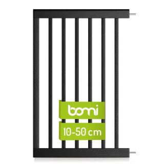 Extensions noires pour barrière Miko – Rallonges en bois 77 cm (10–50 cm)