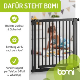 Extensions noires pour barrière Miko – Rallonges en bois 77 cm (10–50 cm)