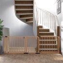 Kinderschutzgitter Miko 228-234 cm mit 2 Türen aus Buche
