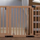 Kinderschutzgitter Miko 228-234 cm mit 2 Türen aus Buche