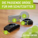 BOMI Wandschutz-Pads 4er-Set | 2x rund & 2x eckig für Türschutzgitter | Schwarz