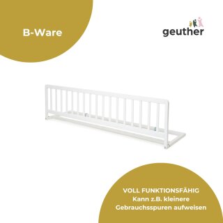 Geuther Bettschutzgitter in 140 cm, Bettgitter in Weiß für Babys