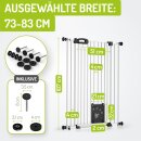 B-Ware: Türschutzgitter Merle mit Katzenklappe 73-161 cm