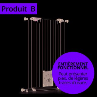 B-Ware: Haustiergitter Mira mit Katzenklappe 73-153 cm