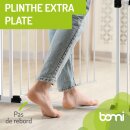 Kinderschutzgitter Merle 63-217 cm | Ohne Stolpergefahr | Extra Flach mit XXL Tür