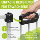 Kinderschutzgitter Merle 71-79 cm | Ohne Stolpergefahr | Extra Flach mit XXL Tür