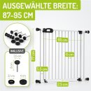 Kinderschutzgitter Merle 87-95 cm | Ohne Stolpergefahr |...