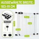 Kinderschutzgitter Merle 103-111 cm | Ohne Stolpergefahr...