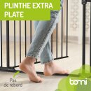 Türschutzgitter Merle 63-217 cm | Ohne Stolpergefahr | Extra Flach mit XXL Tür | Schwarz