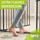 Türschutzgitter Merle mit FlatStep 63-217 cm - Schwarz