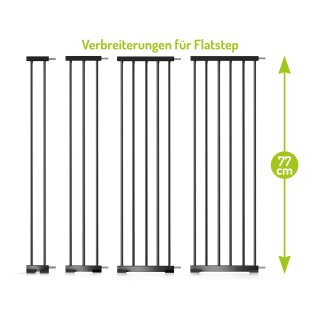 Verbreiterungen für Merle & Mira Flatstep Türschutzgitter – Ideal für breitere Türen und Treppen