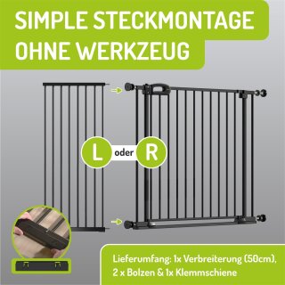 Verbreiterungen für Merle & Mira Flatstep Türschutzgitter – Ideal für breitere Türen und Treppen