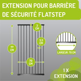 Verbreiterungen für Merle & Mira Flatstep Türschutzgitter – Ideal für breitere Türen und Treppen - 70 cm
