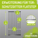 Verbreiterungen für Merle & Mira Flatstep Türschutzgitter – Ideal für breitere Türen und Treppen - 70 cm