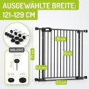 Treppengitter Merle 121-129 cm | Ohne Stolpergefahr |...
