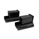 Ersatz-Eins&auml;tze in Schwarz &ndash; 1x oben &amp; 1x unten f&uuml;r BOMI FlatStep Modelle Merle &amp; Mira
