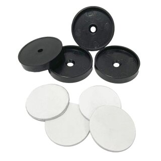 Montage-Set für Kinderschutzgitter – 4 Wandteller & Aufkleber zur sicheren Befestigung ohne Bohren