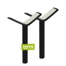 Y-Adapter zur Montage an Treppen (2 Stück) - Schwarz