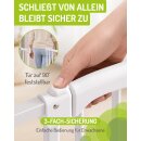 BOMI Mara Türschutzgitter 58–122 cm – Flatstep & Auto-Close ohne Verbreiterungen