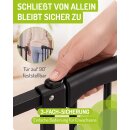 BOMI Mara Metall-Schutzgitter Schwarz 58–122 cm – ohne zusätzliche Verlängerungen