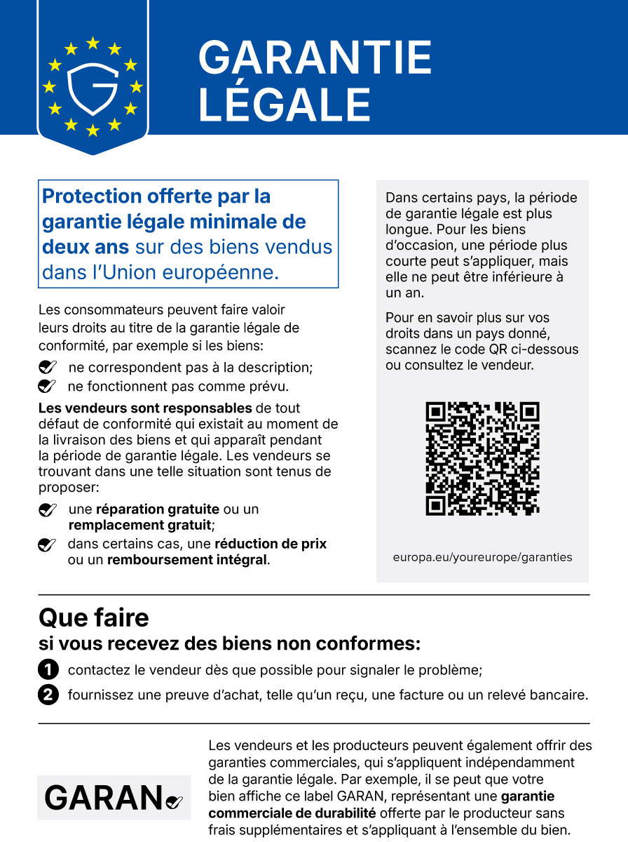 Label européen de garantie légale